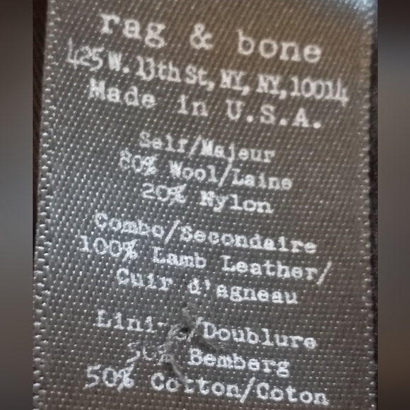 Rag & Bone Navy Military Jacket - Picture 12 of 12